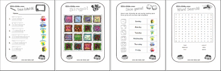 Days and Months Worksheets